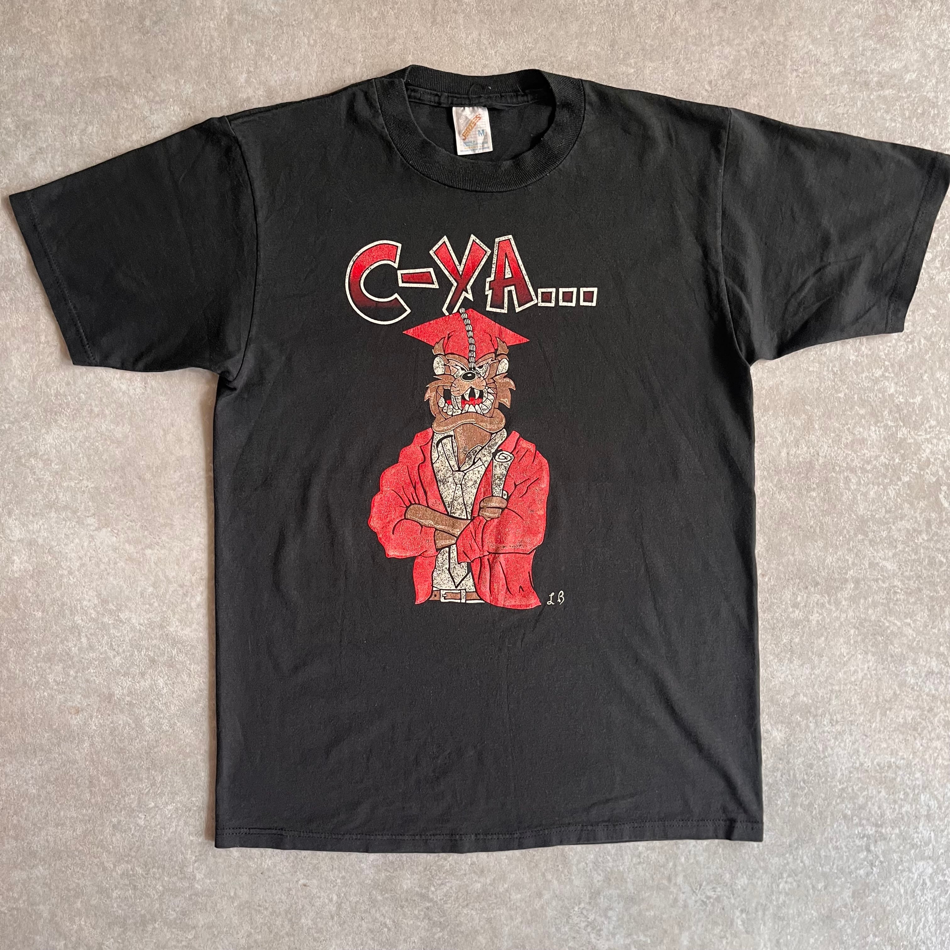 1990s JERZEES Tasmanian Devil ? Tee M Made in USA H008