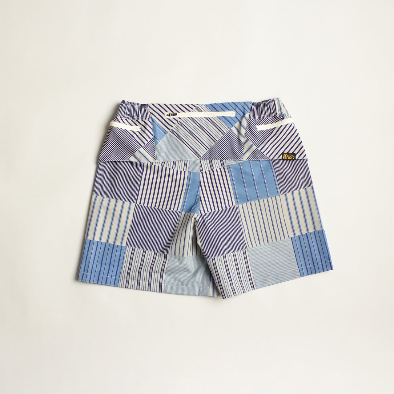 ranor（ラナー）STRIPE PW MIDDLE SHORTS - BLUE ストライプパッチ