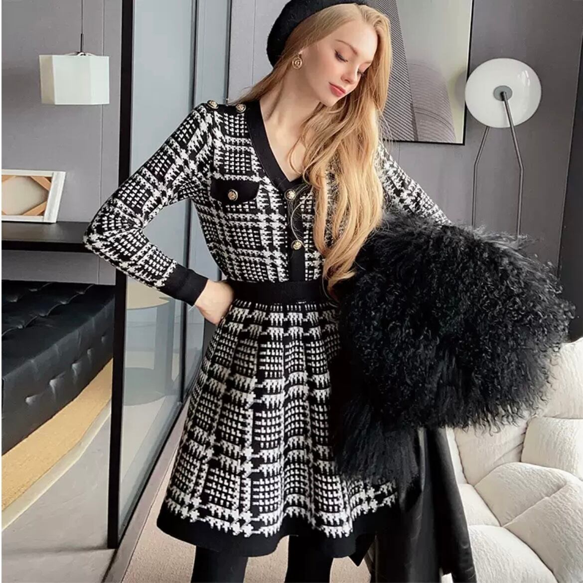 モノトーン イークラット セットアップ チェック モノトーンの通販 by