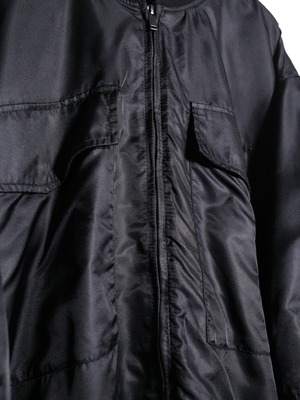 nylon oversized s/s bomber jacket