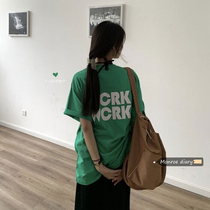 Tシャツ ルーズサマートップス 夏物 モンロー90942129688