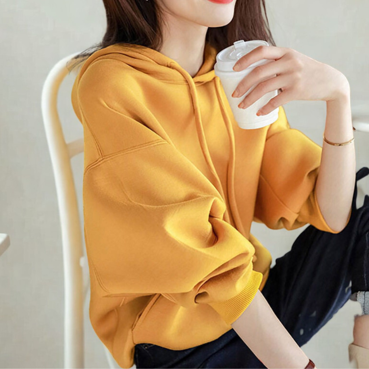 ドローストリング プルオーバー パーカー 　全4色　 00048