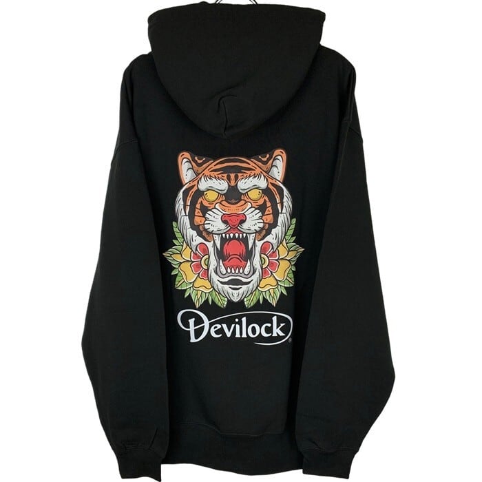 DEVILOCK デビロック「TIGER DEVILOCK HOODIE」プルオーバーパーカー