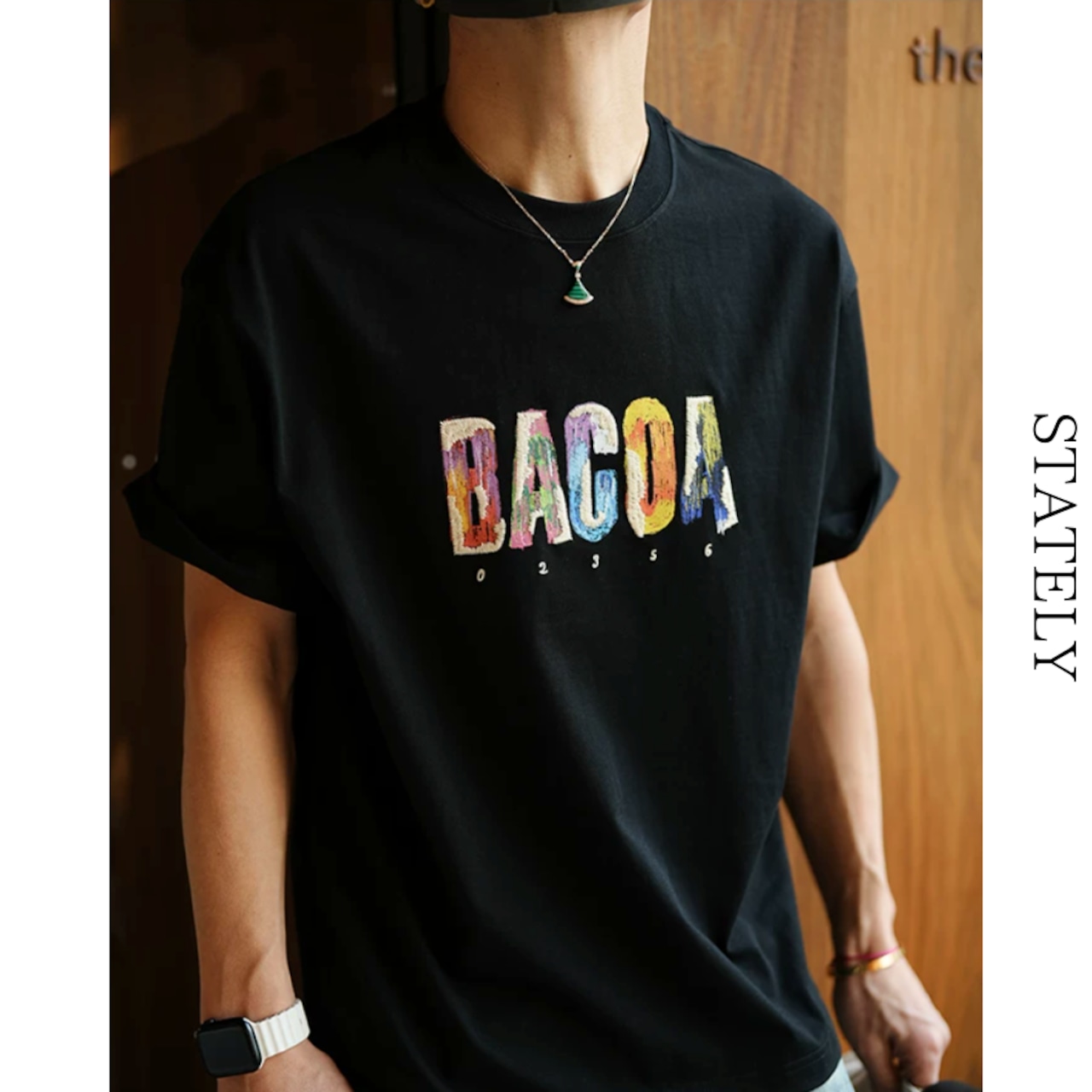 BAGOA Art ロゴ Tee/2color_T233・画像8