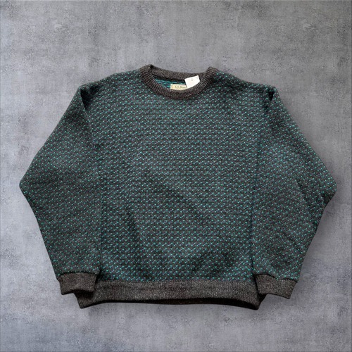 1980s L.L.Bean Birds Eye Sweater【高円寺店】