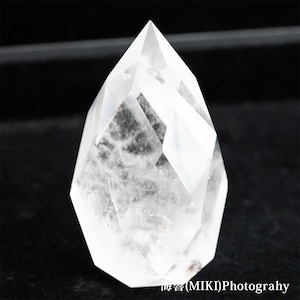 【海響(MIKI)セレクト レムリアンクォーツ 多面カット #6 六芒星】クリスタルエネルギークリアリング&チャージ付き 浄化、保護、ヒーリング、瞑想に！ 送料無料