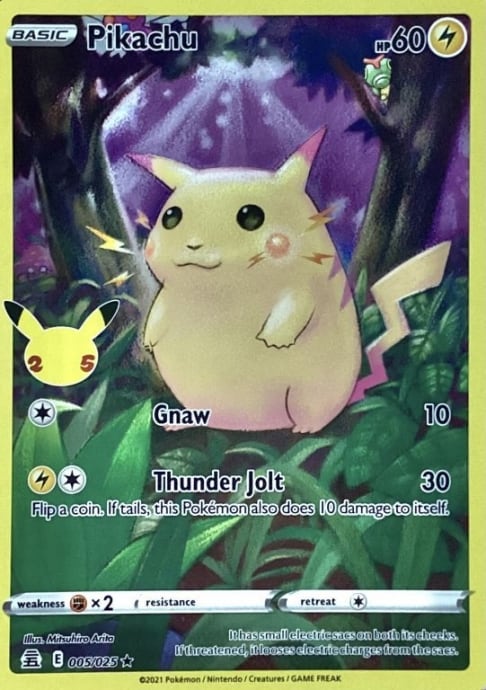 【Bランク】ピカチュウ(英語版(25th)