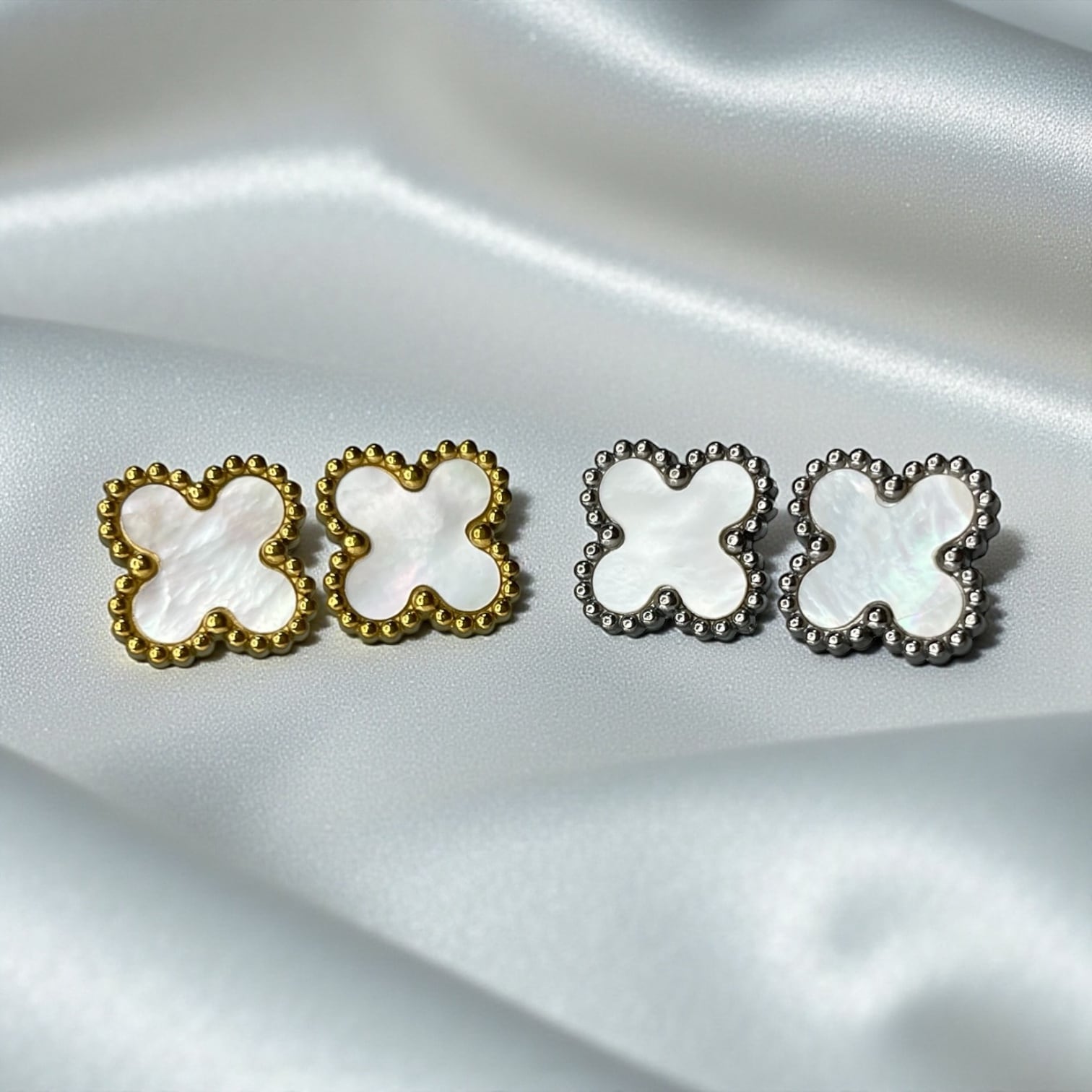 クローバーシェルピアス | jewelrychaco