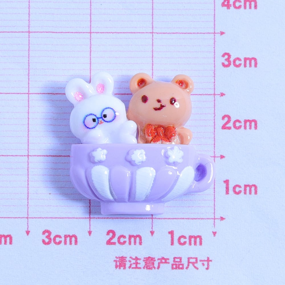 4個セット】アニマル遊園地 デコパーツ | スライム材料専門店 mon✩﻿slimey