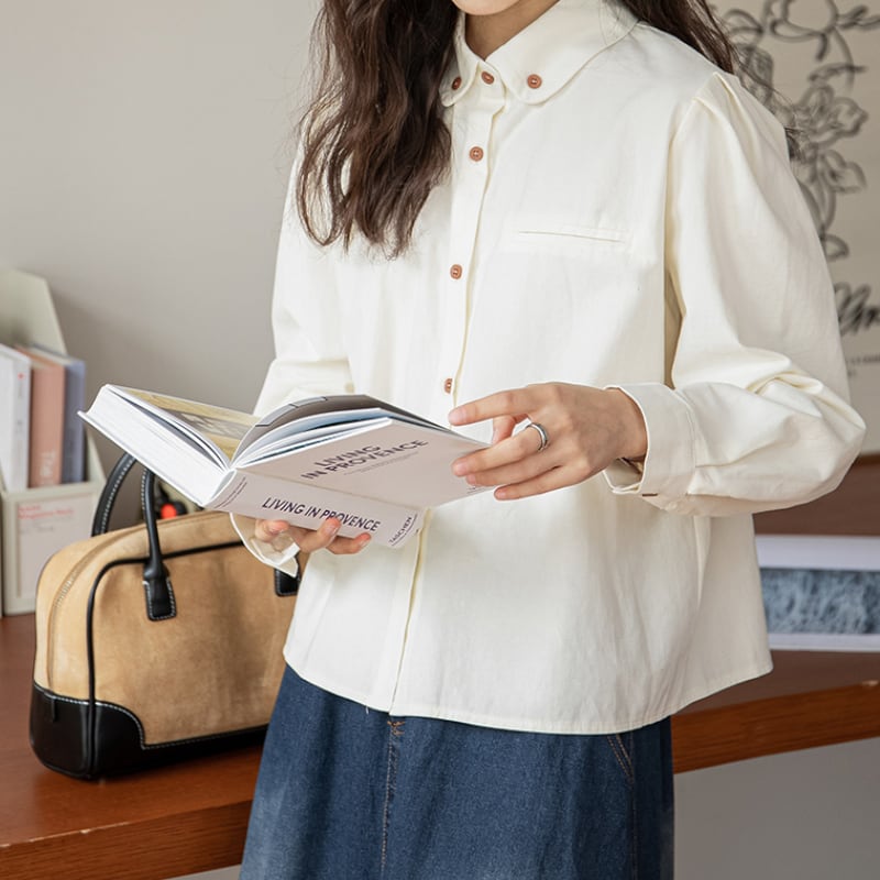 ダブルボタンデザインシャツ M1797