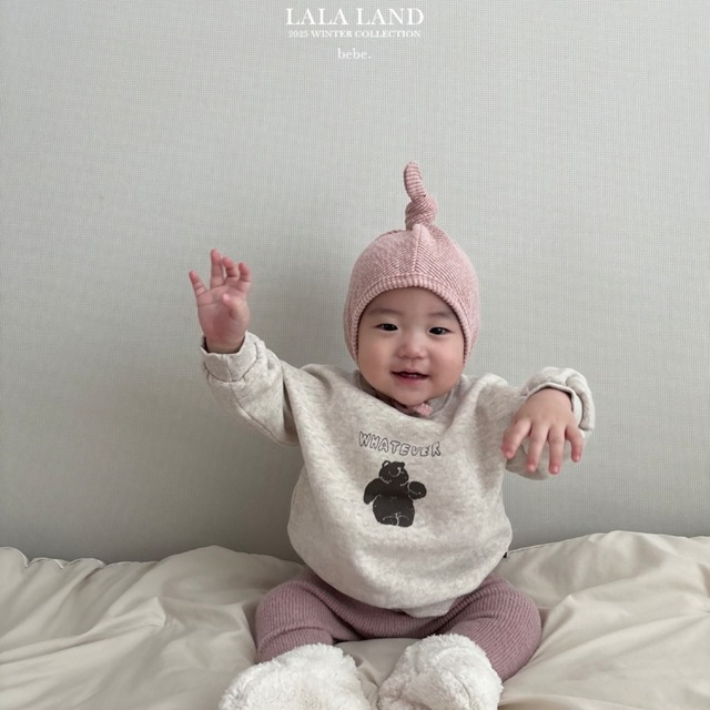 《予約》lala land ¨ bebe) snow bear sweatshirt