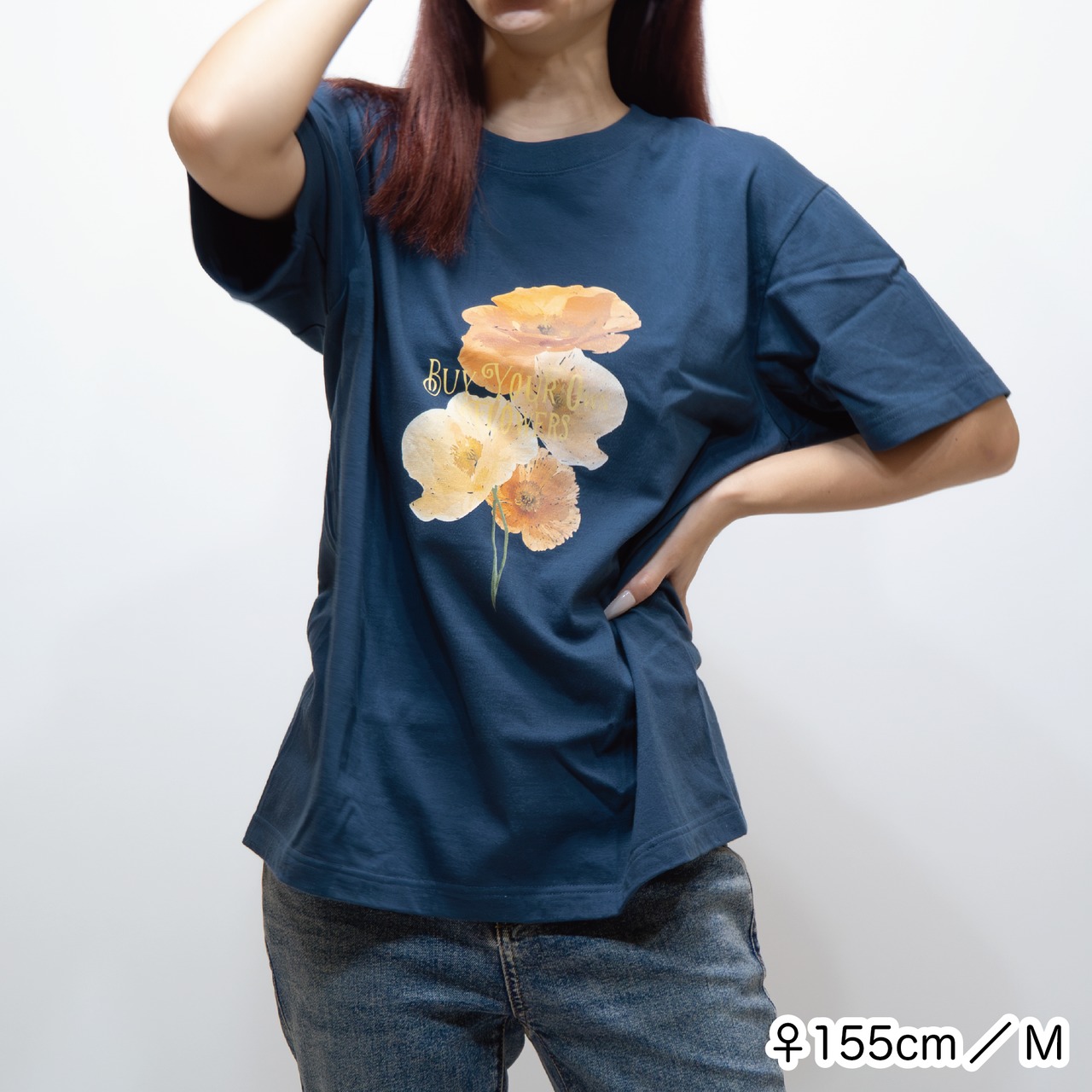 BYOF poppy TEE [スレート]