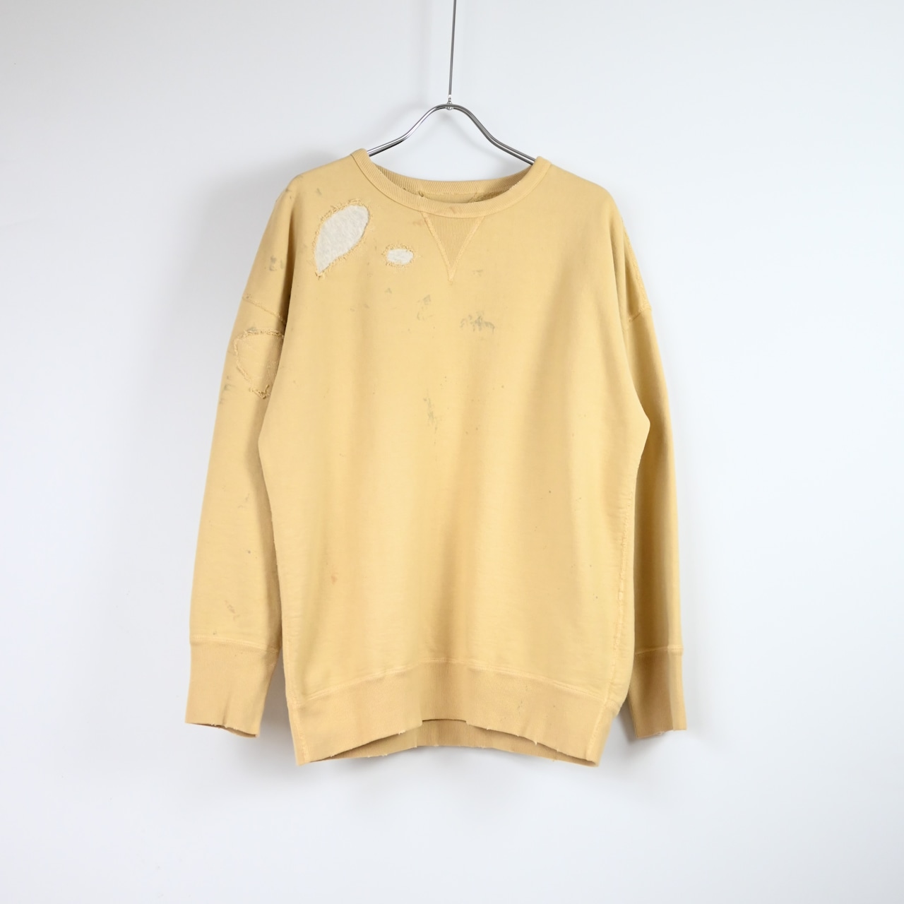 BOWWOW / REPAIRED FADED DOUBLE V SWEATSHIRT