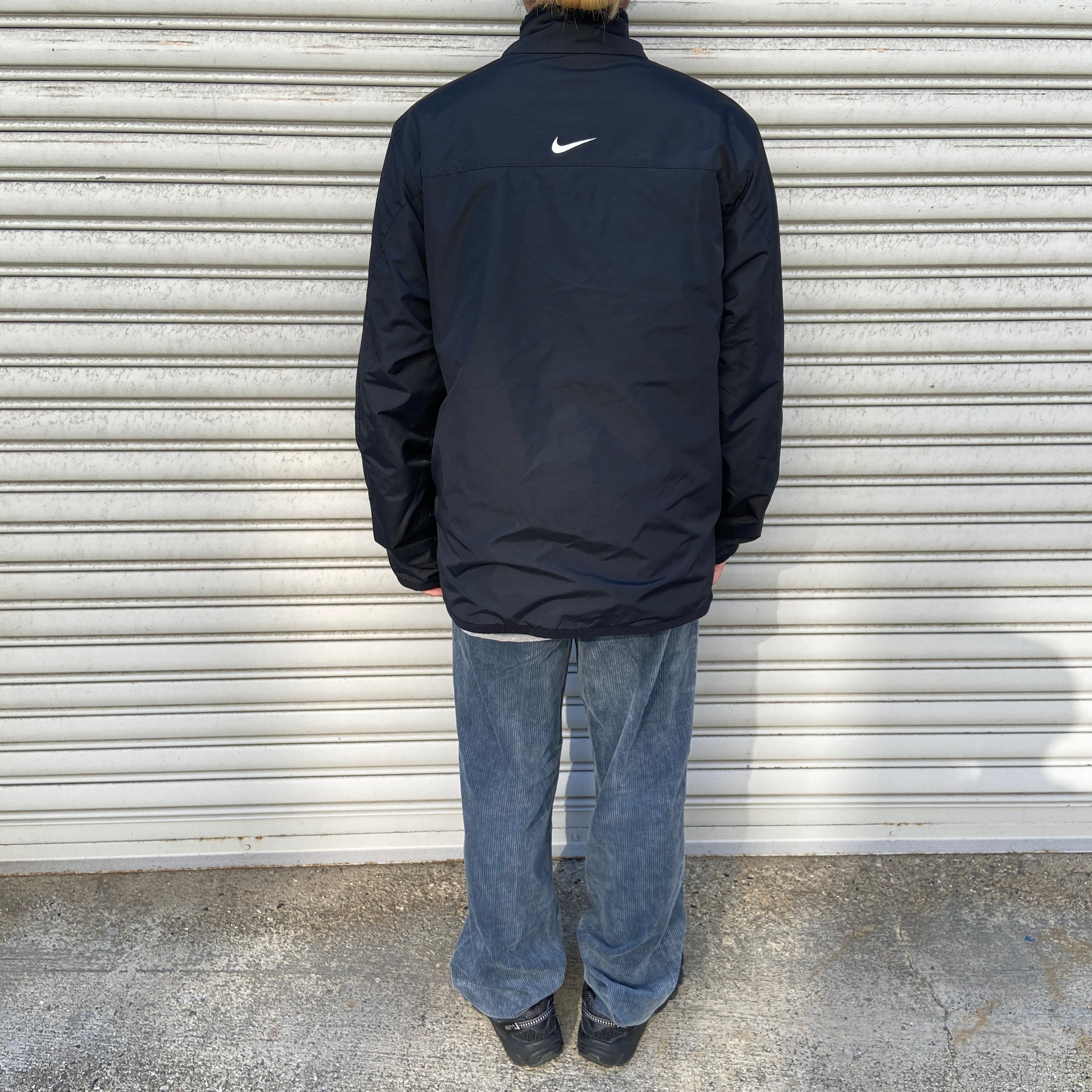 NIKE ナイキ リバーシブルナイロンジャケット フリースジャケット 黒 M 