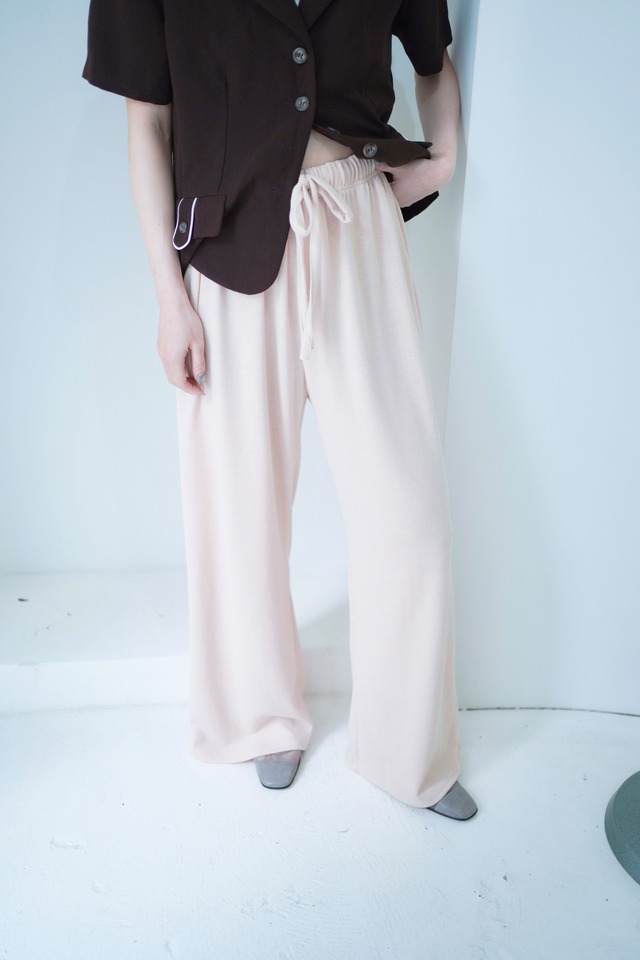 cream beige easy wide pants