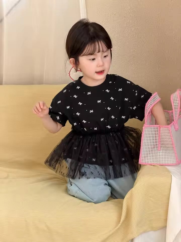 リボンチュールトップス