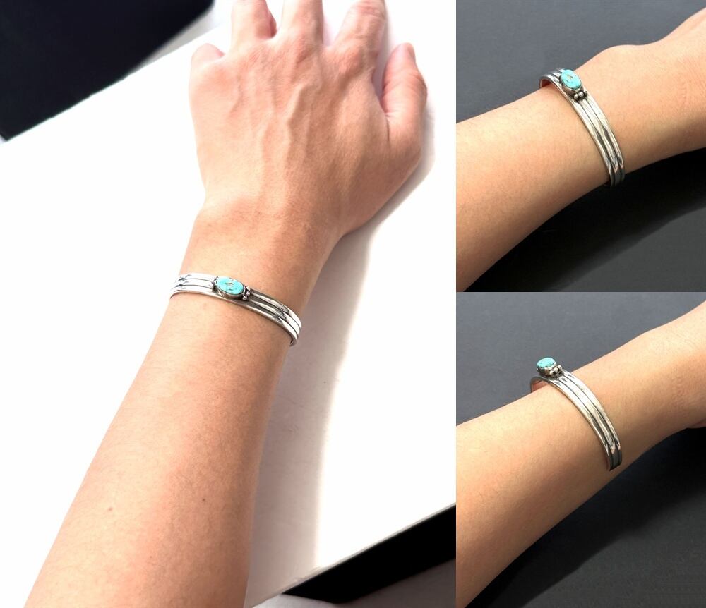 J NELSON ジョン ネルソン NAVAJO ターコイズ バングル ナバホ ブレス
