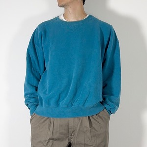 L.L.Bean × Russell 90s sweatshirt solid teal XL 古着
