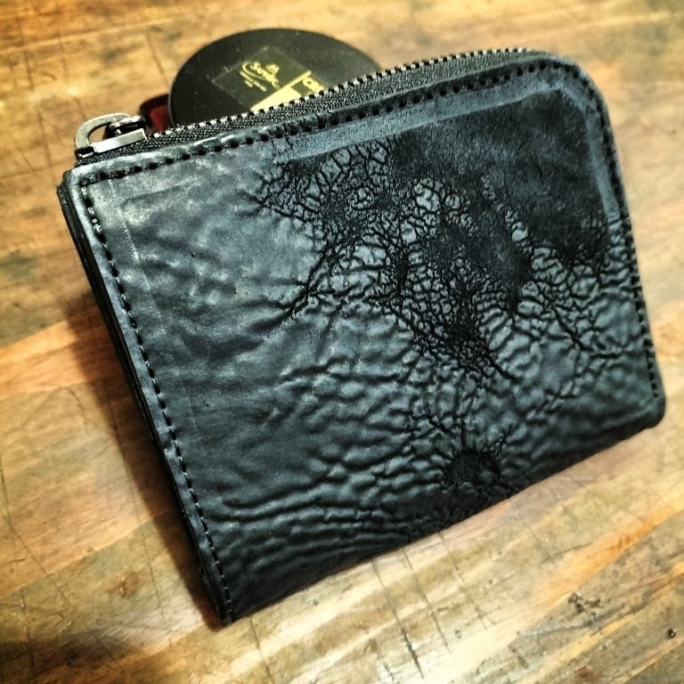 Black Crest L字ファスナーウォレットB