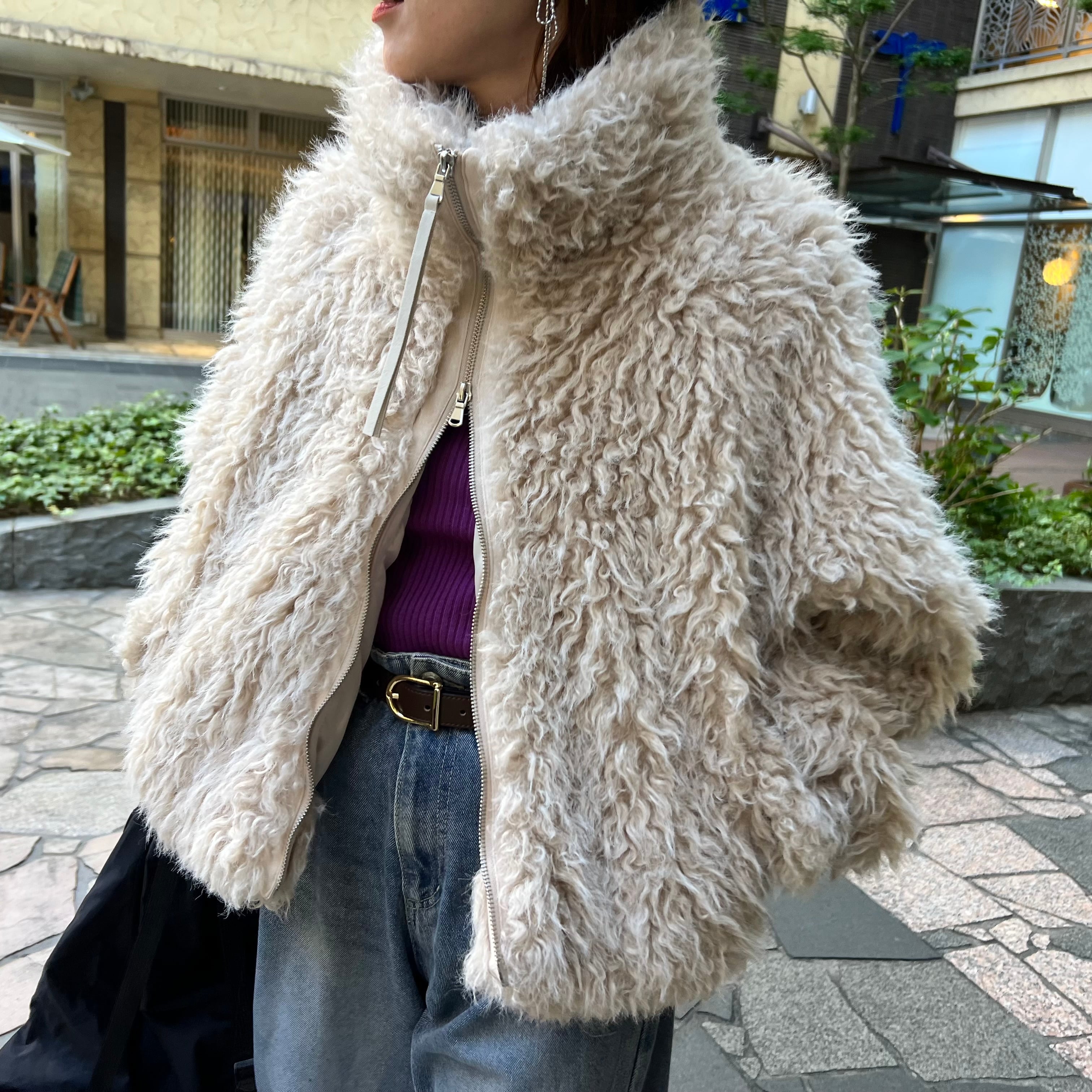 ミックスシープファーブルゾン※一部予約商品です※【p246987-z】宅配便