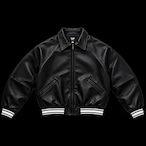 SCRIPT LOGO LEATHER VARSITY JACKET