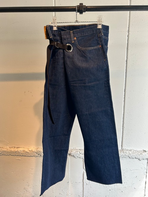 nvetokki   wrap denim pants