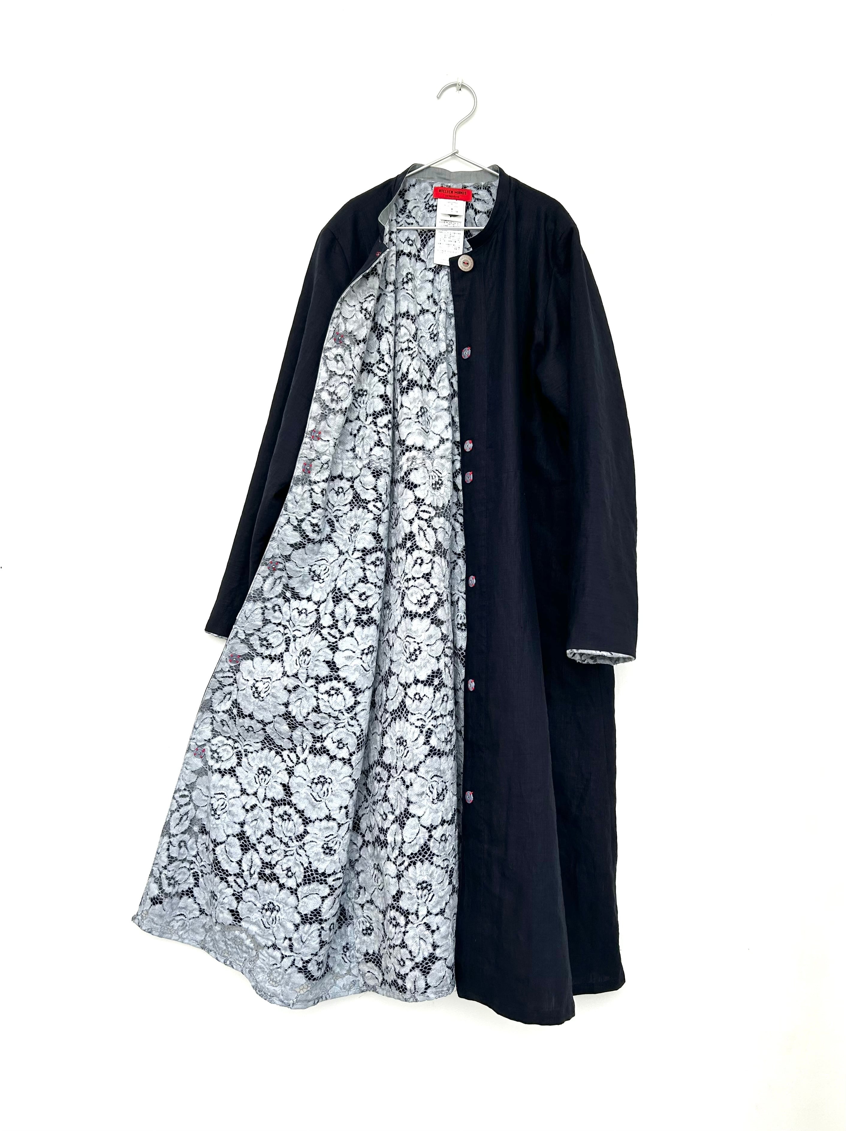 ATELIER MANIS アトリエマニス チャイナ釦 藍染 ブラウス 半袖 new arrival | ATELIER MANIS