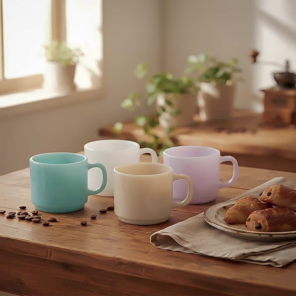 MILK GLASS モカ マグカップ | 松ヶ岡ガラス｜クリスタルガラス