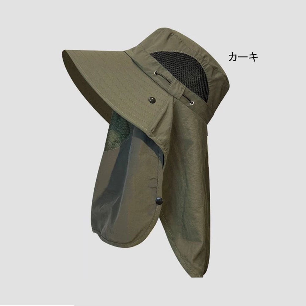 すやまくん。出品　EVISU帽子③クレイジーパターン　フリーサイズ つば広 帽子レディース 超軽量 吸湿速乾 メッシュ UVカット帽子 メンズ