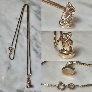 GEORG JENSEN 14ct gold pendant necklace " marmaid "