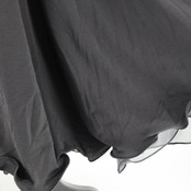 【美品 社交ダンス衣装】ブラック create-sun クリエイトサン スカート 黒 無地 フリル レース 軽い レッスン 練習 発表会