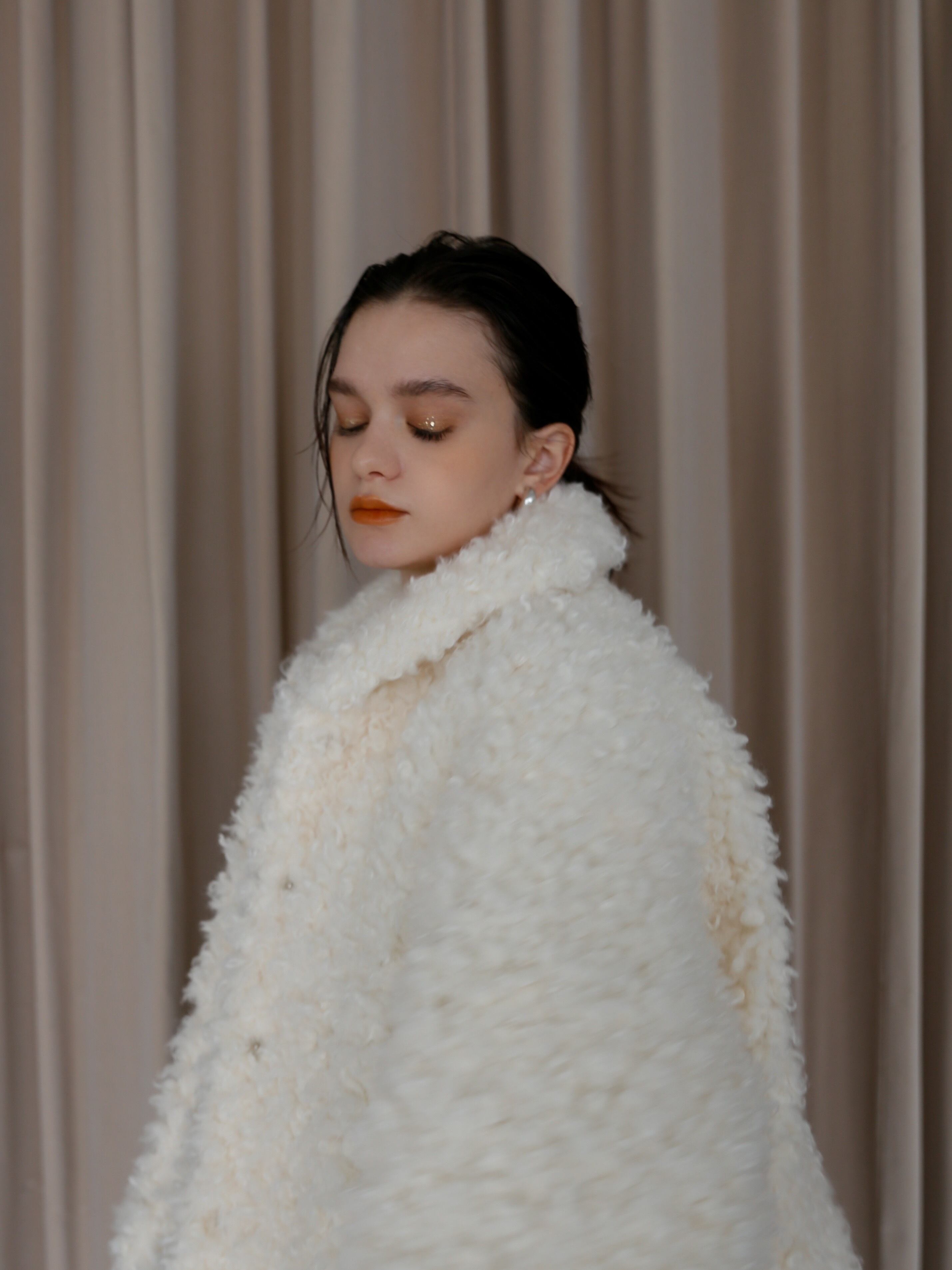 4way eco fur coat（ivory） | Cara by Katrin TOKYO