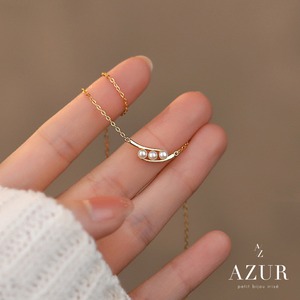 【数量限定】スリーパールアンニュイネックレス