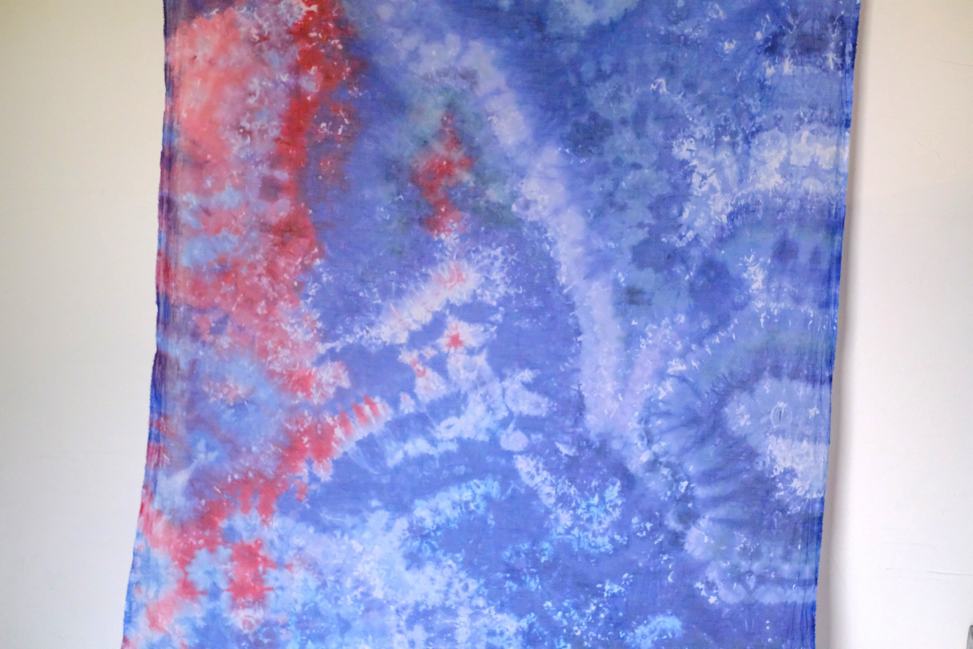 【original textile】綿麻ボイル／青系（染色）