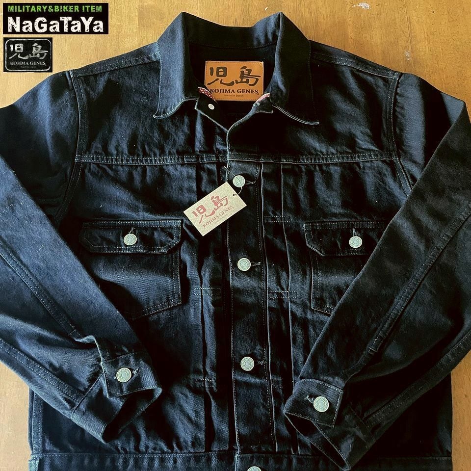 児島ジーンズ KOJIMA GENES 13oz セルビッチ ブラック ドット