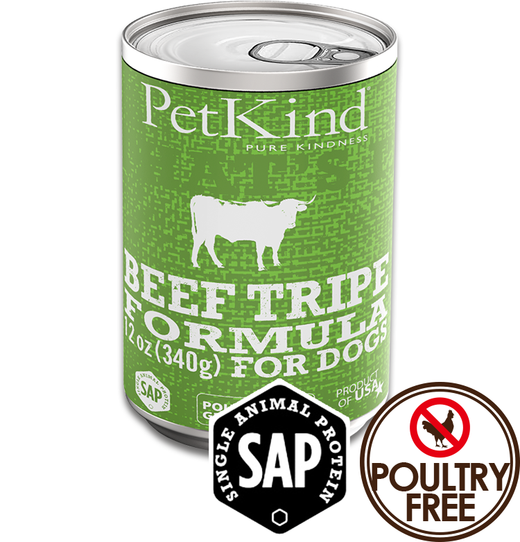 【特別価格 凹み缶】ザッツイット SAPビーフトライプ 340g ◇ペットカインド PETKIND