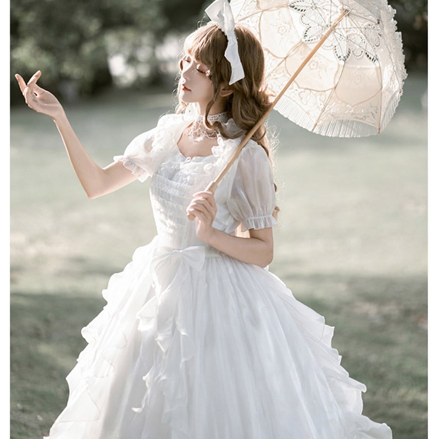 ゴスロリ通販 With U ファッション 花嫁 ウエディングドレス ロング