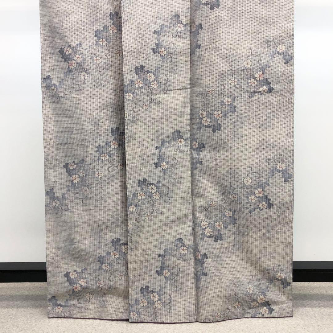 白大島 本場大島紬 しろたえ紬 名匠たかし 反物 花文様 正絹 旗印 C229