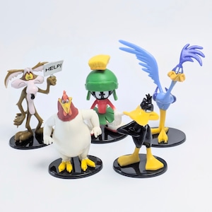 ☆ VINTAGE90' ☆ 【 Looney Tunes ( ルーニーテューンズ )】 PVCフィギュア 5Pセット ver.3 〚アメリカン雑貨 アメトイ〛