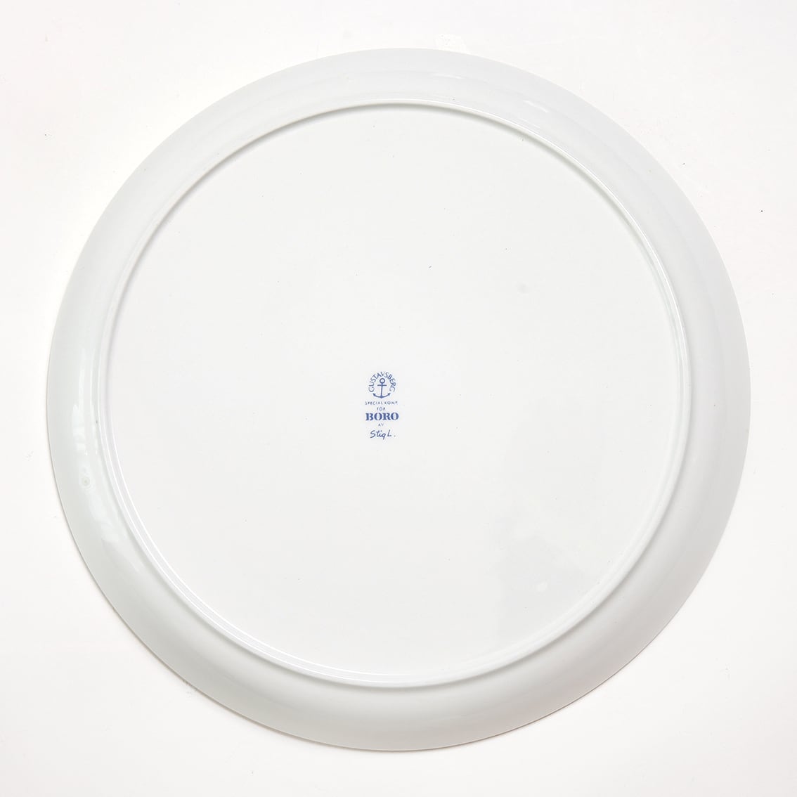 北欧ビンテージ エスラウ社 ESRAU ホワイト 大皿 極希少品 ぽってり Gustavsberg グスタフスベリ Boro ボロ 240mm皿 - 6 北欧ヴィンテージ