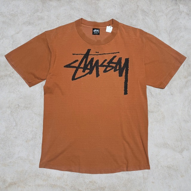 90’s old stussy Stock Logo Design Tee “黒タグ” “OLD SKOOL CREW” 【高円寺本店】