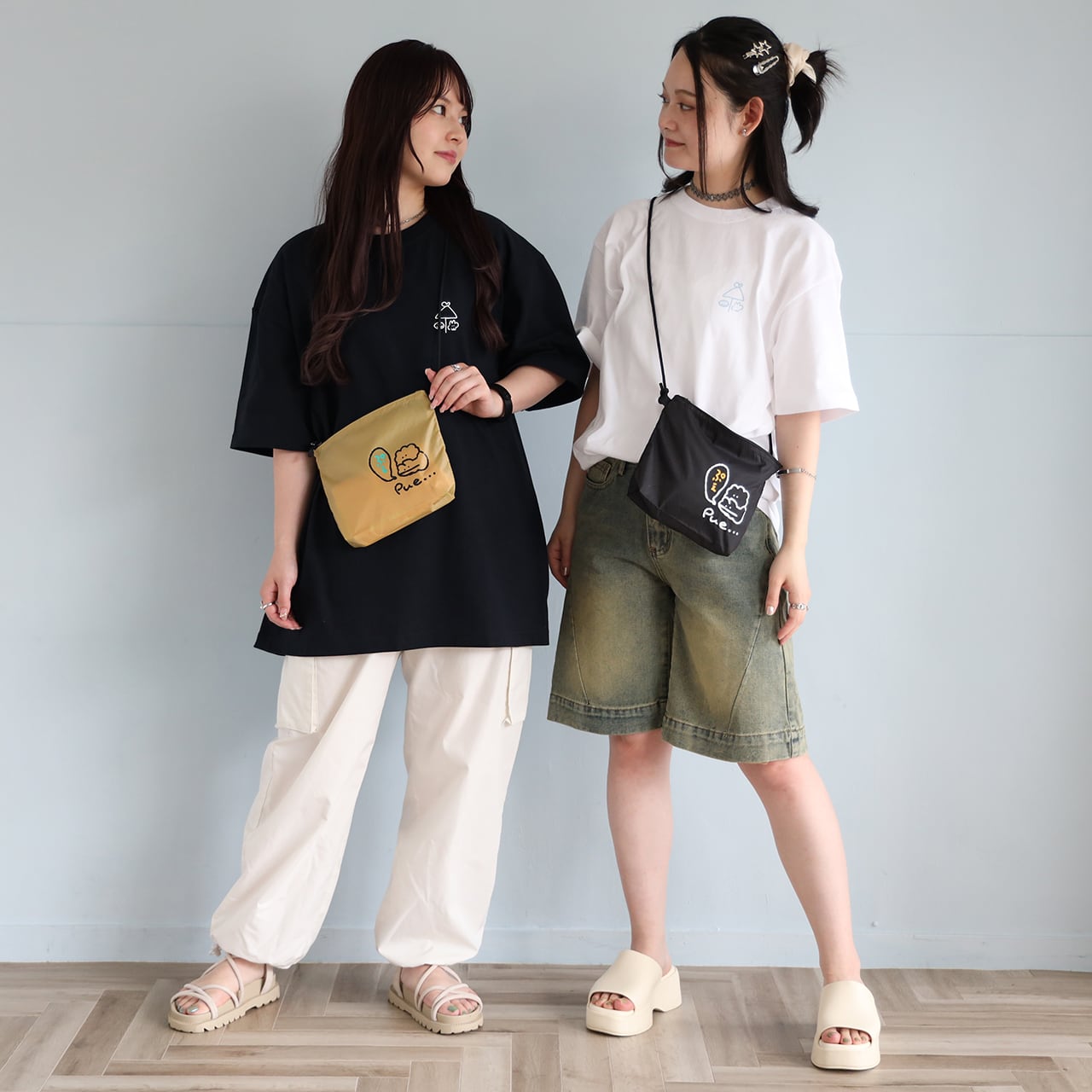 ぷえサコッシュ / オリーブ(MK-457) | もくもくちゃん公式オンライン