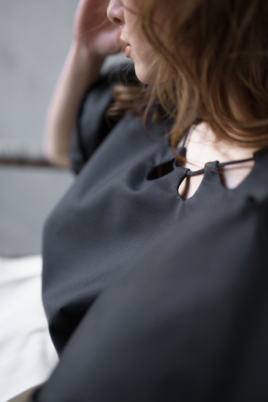 roughlow ラフローDAISY BLOUSE BLACK