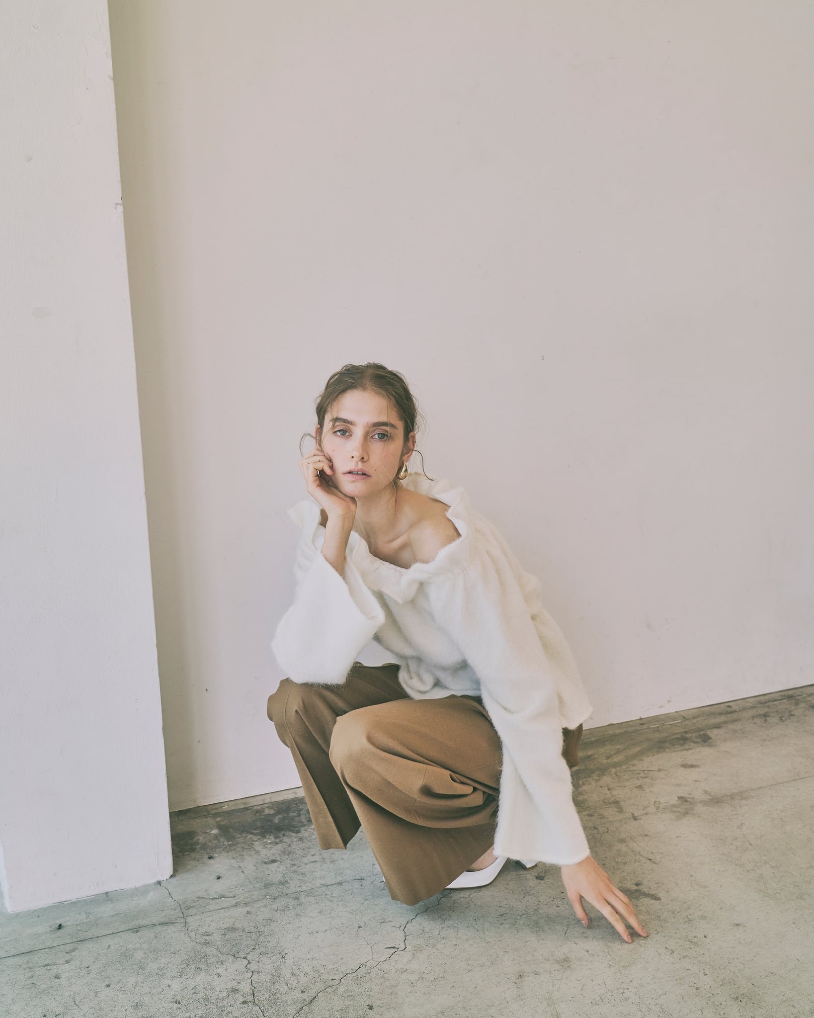 HYEON　ヘヨン　soufflé knit／ホワイト／出品最終1月16日 soufflé knit / white 1/9 21:00～ 再販 (即納) | HYEON