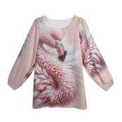 Women's Long-Sleeve Chiffon Blouse Real 4379