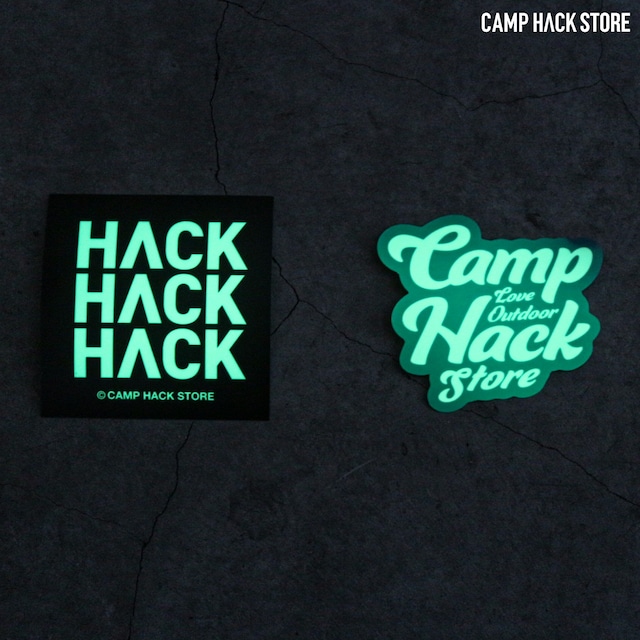 CAMP HACK / 蓄光ステッカー