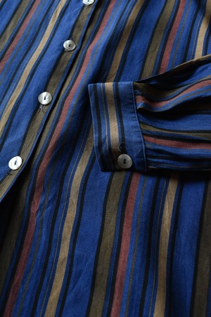 Blue Base Stripe Bllouse