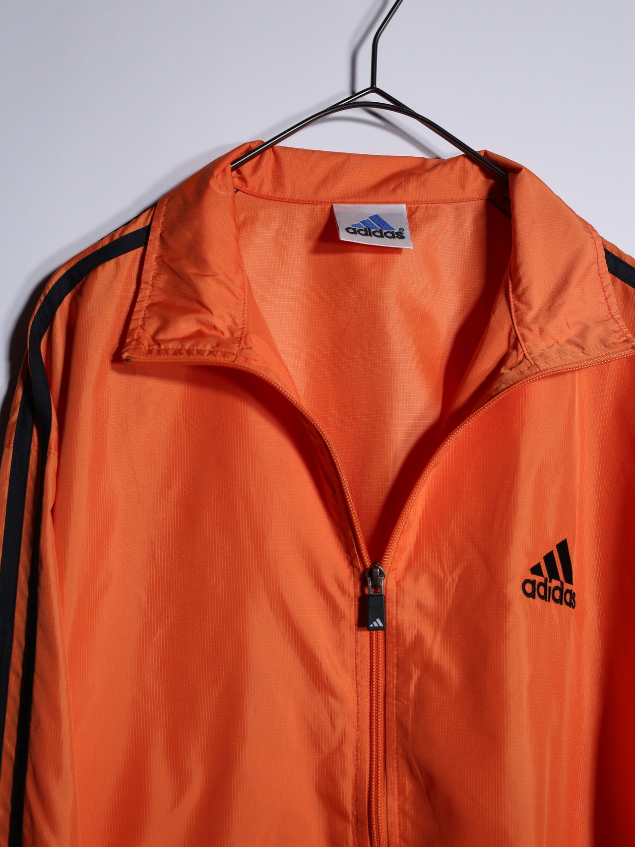 ”adidas” 刺繍 orange×black nylon jacket - 13