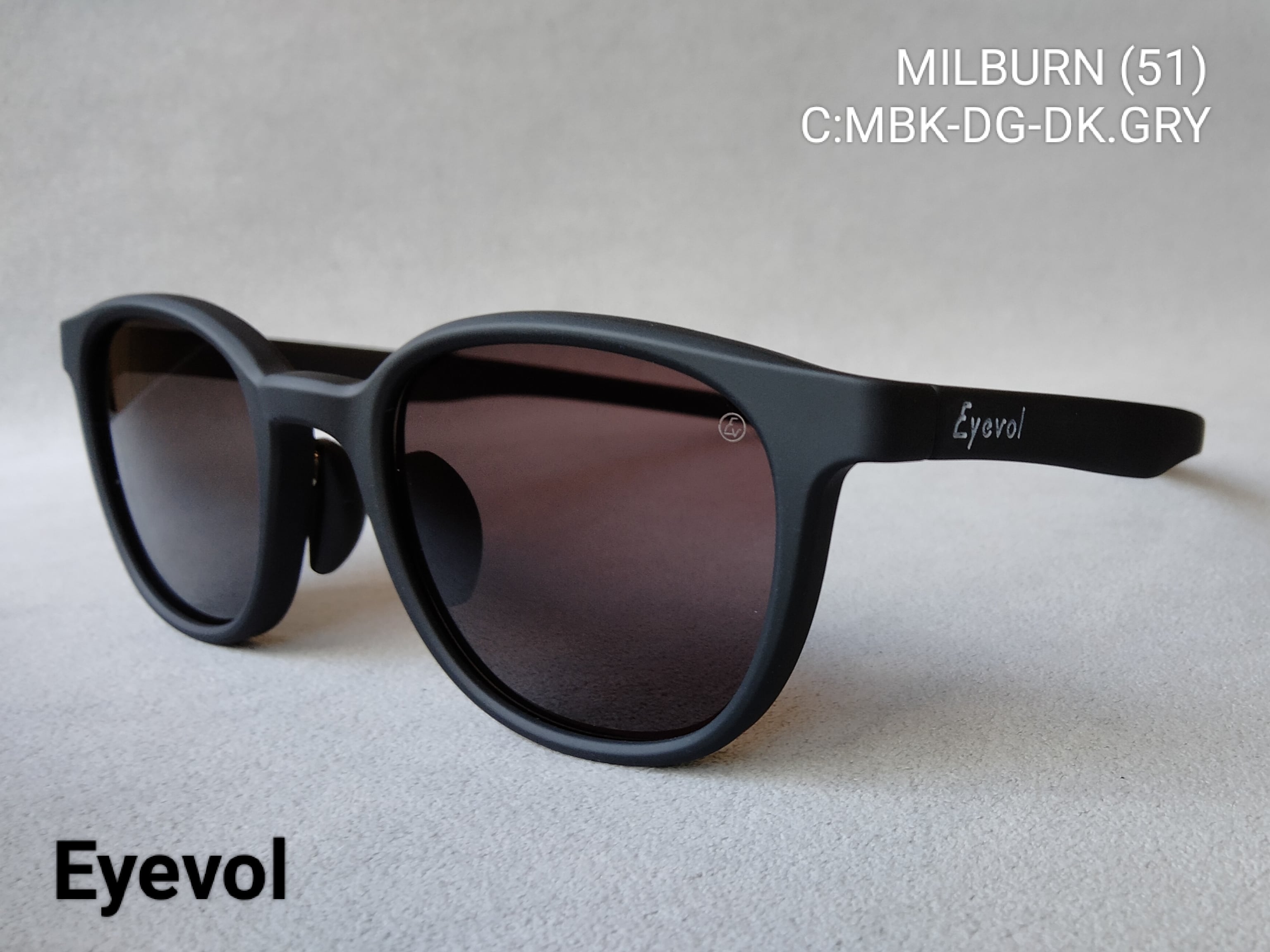 Eyevol（アイヴォル）「MILBURN（51）ミルバーン」C:MBK-DG-DK.GRY