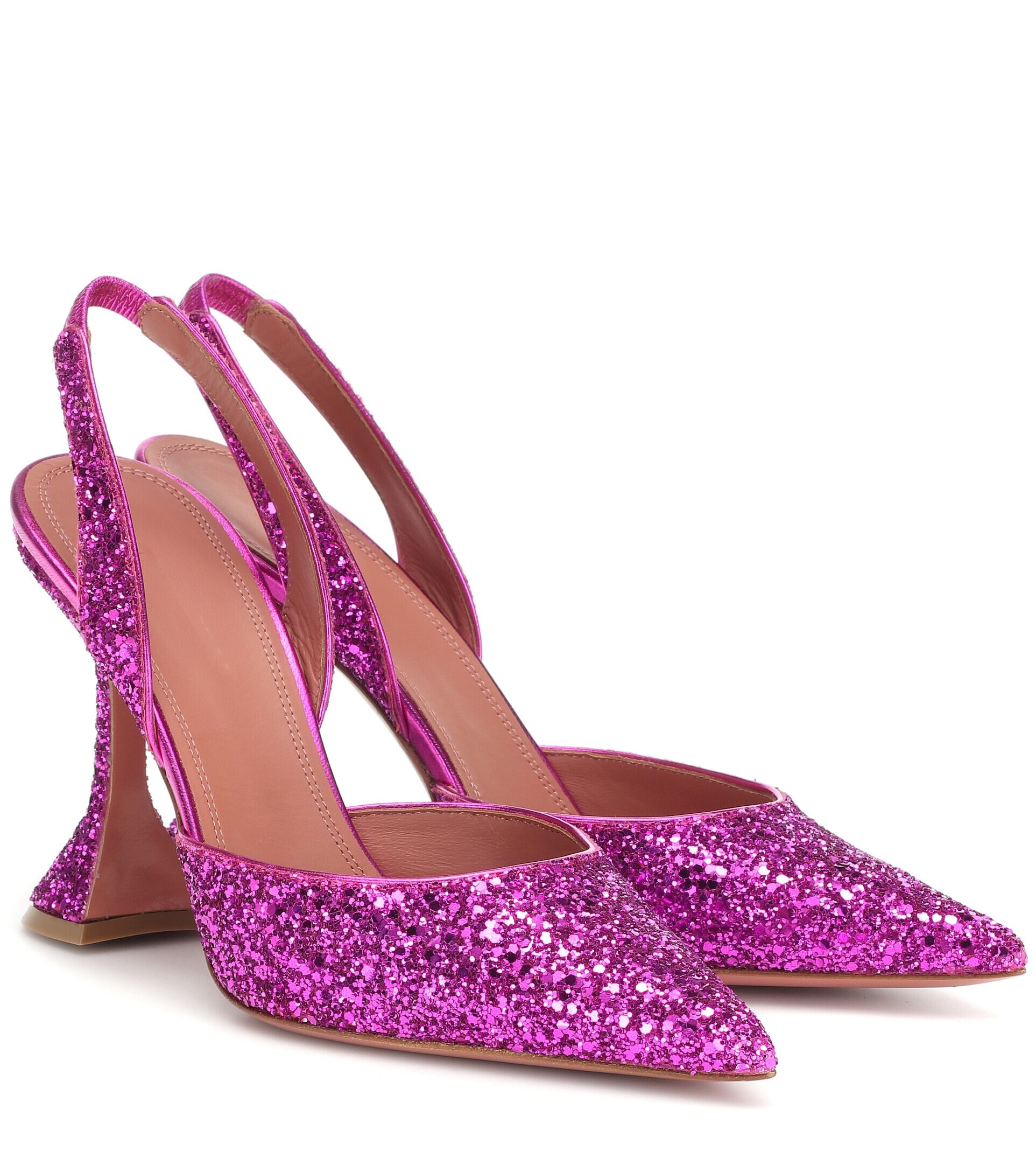 【新作】【送料無料】 Bling Bling Glittery Heel Pumps mal Party Shoes Women Pointed Toe Slingbacks Shoes Women 靴 シューズ パンプス 10b311898018866